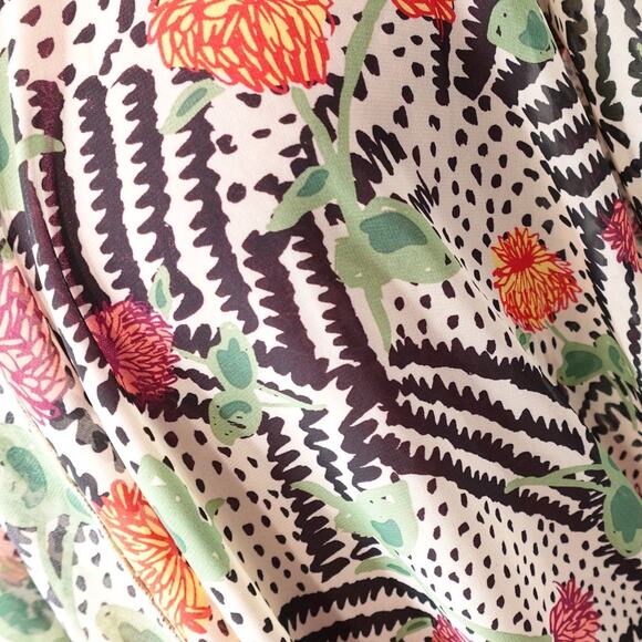 LuLARue Fall Crysanthium colored Tunic Open layered Lindsay Kimona top Size Med. - Picture 7 of 11